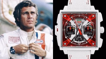 Heuer Monaco worn in Le Mans